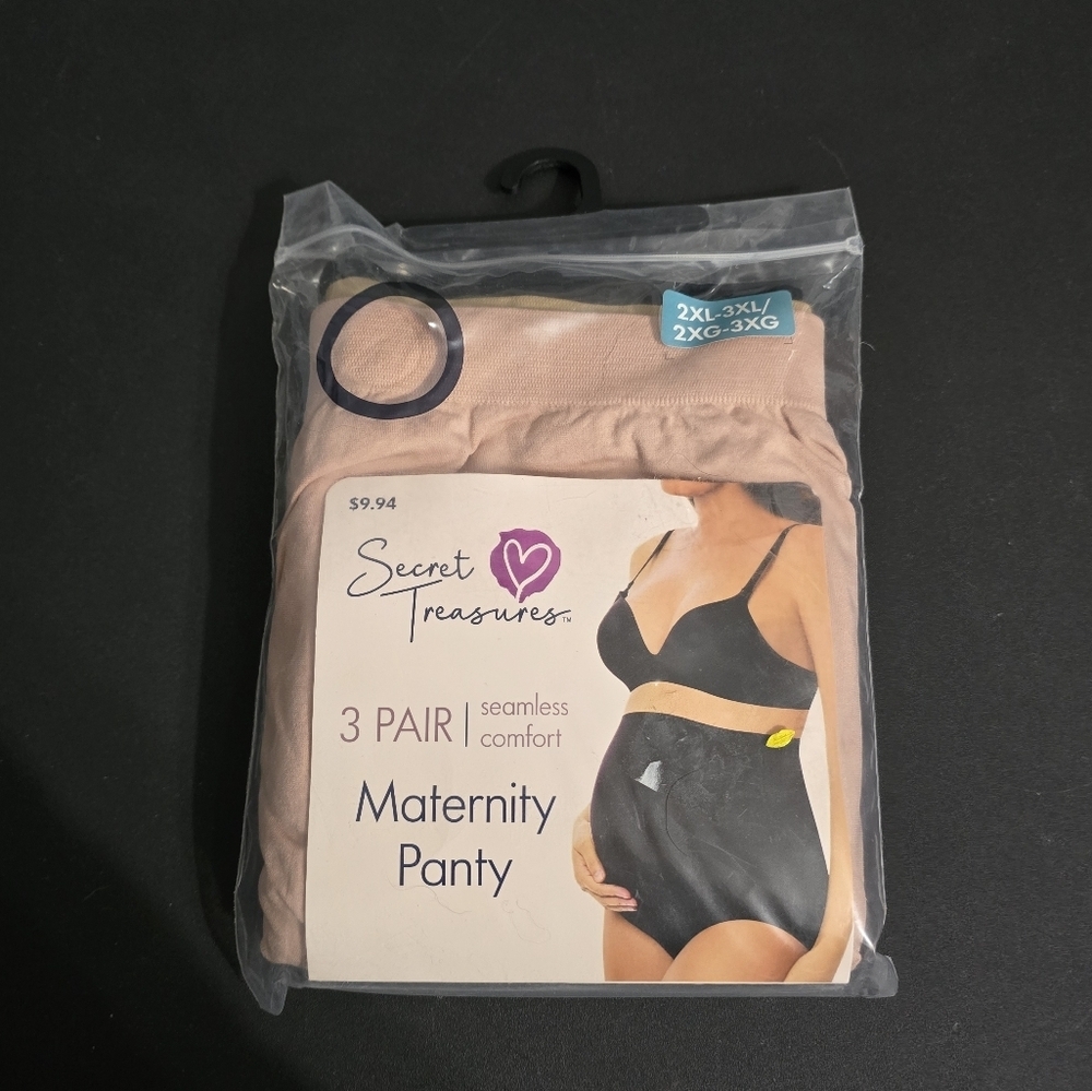 New Secret Treasures Maternity Panty Seamless Comfort 3-Pack Size 2XL-3XL